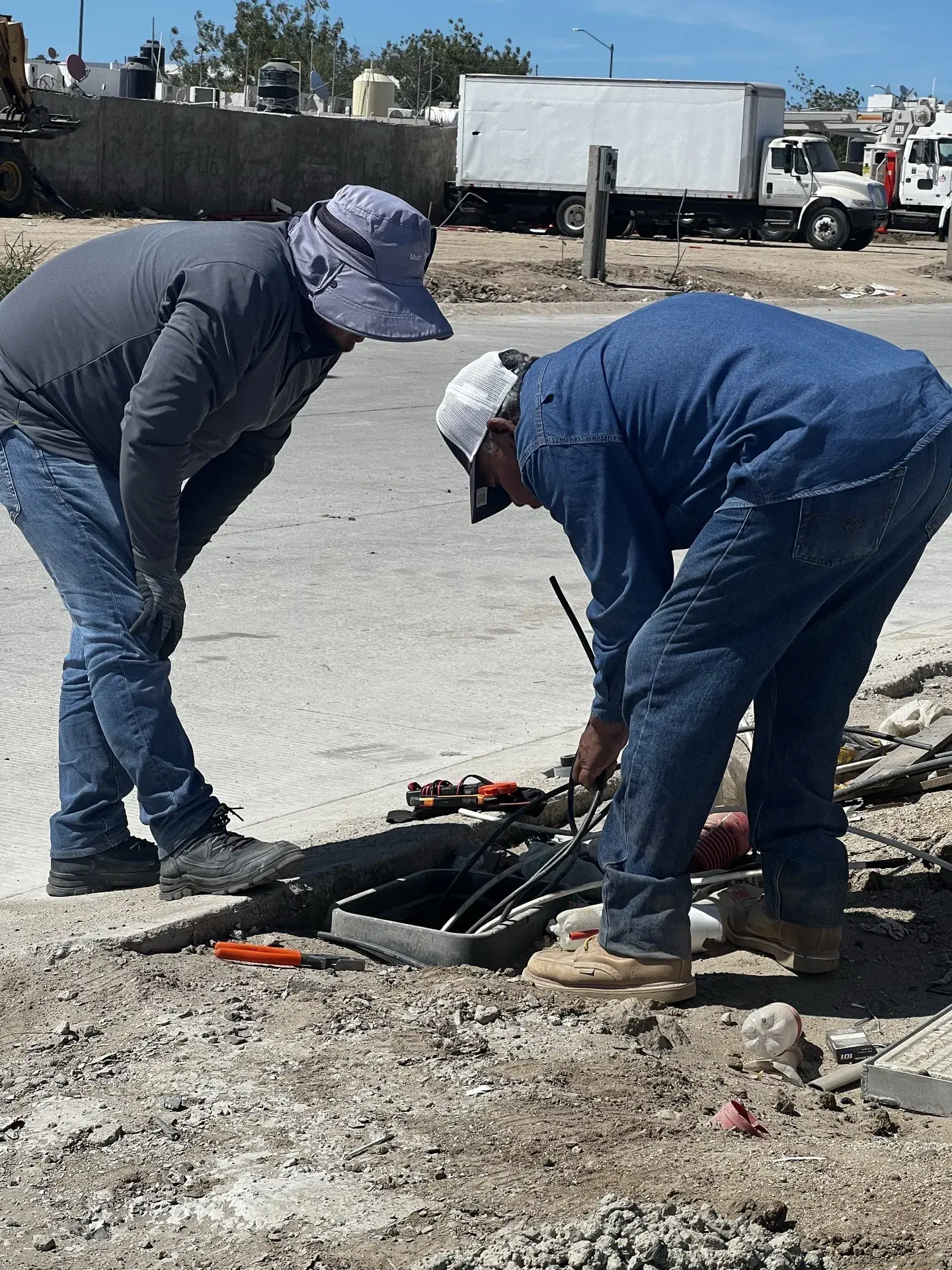 Frente de obra supervisado durante ejecución